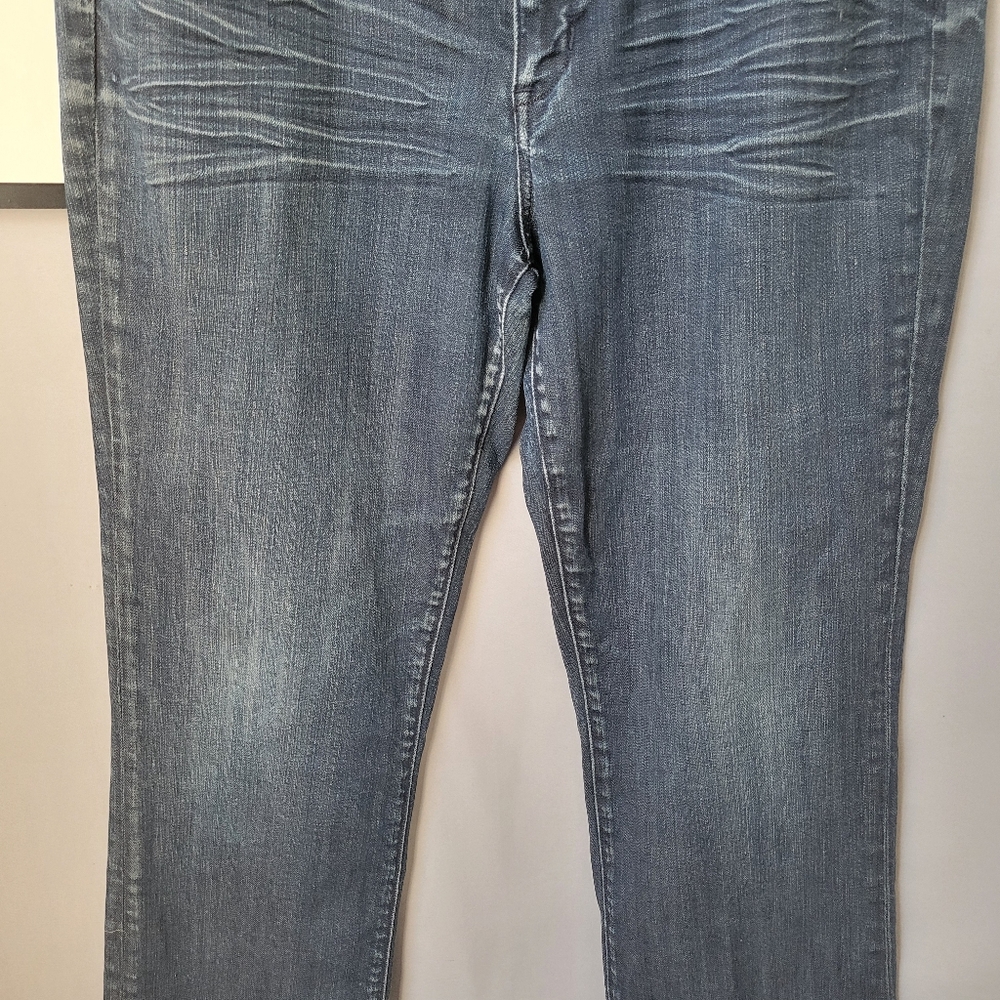 Seven 7 Women's Straight Leg Denim Jeans Dark Wash 12 - Picture 5 of 16